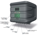 CENTRALE DIGITALE  DE DETECTION MULTIGAZ 4 OU 8 VOIES 3 SEUILS 230 VCA IP40