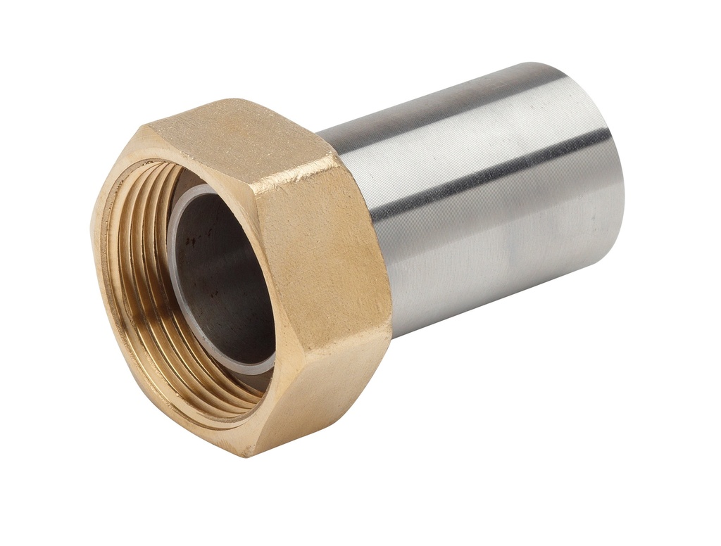 RACCORD 2P DROIT JPG 25 ECROU 1"1/4 AC33.7 + JOINT 8230108 NF540 RAC134 §