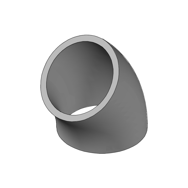 COURBE ACIER A SOUDER DN100 Ø114,3X4,5 45° CICM NF EN 10253-2 MRAC814 7730808 §