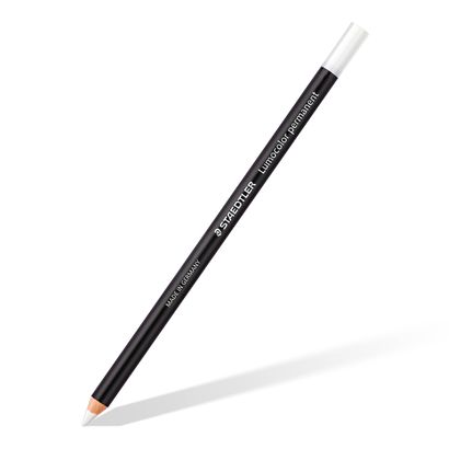 [STA10820-0] CRAYON MARQUEUR A SEC PERMANENT BLANC POUR PE / GLASOCHROM PAR 12 CRA012